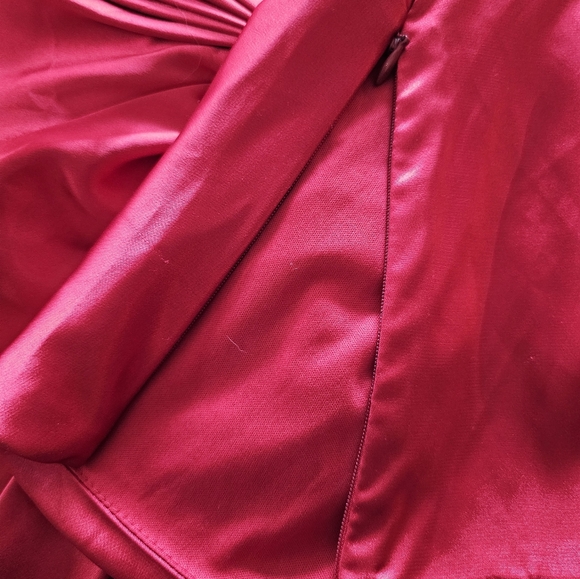 Joseph Ribkoff Scarlet Satin Blouse - Picture 11 of 12